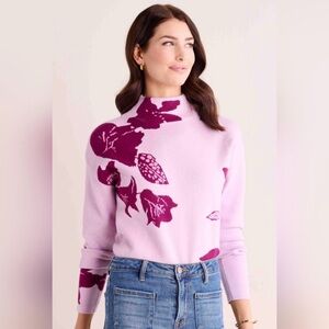Avara Floral Knit Sweater – Size Small – Excellent Condition